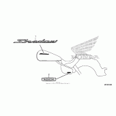 Схема вузла: Mark (1) для Honda VT750 Shadow Aero