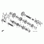 Схема вузла: Трансмісія для Honda XL650 Transalp