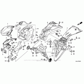 Схема узла: Задний фонарь (Стоп-сигнал) для Honda NC700