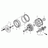 Схема вузла: Зчеплення для Honda XR400