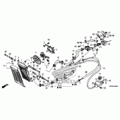 Схема вузла: Радіатор для Honda VT1300 Fury