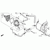 Схема вузла: Водяний насос для Honda CBR600