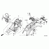 Схема узла: Заднее крыло для Honda CB1100