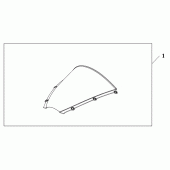 Схема вузла: Wind screen для Honda CBR600 CBR600RR