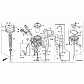 Схема вузла: Карбюратор для Honda XR650