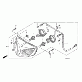 Схема вузла: Фара для Honda CBF1000