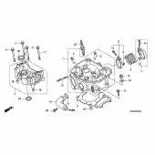 Схема вузла: Головка циліндра для Honda CRF150 CRF150RB