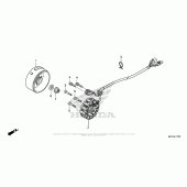 Схема вузла: Генератор для Honda CRF450 CRF450X