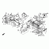 Схема узла: Trunk box (EXCEPT G) для Honda GL1500 Gold Wing Special Edition