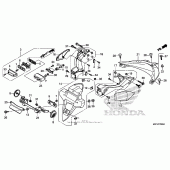 Схема вузла: Задній бризговики & Підсвічування номера для Honda CBR600 CBR600RR
