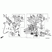 Схема узла: Пульт управления рулевой 2 для Honda GL1800 Gold Wing