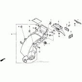 Схема вузла: Заднє крило для Honda ST1100 Pan-European