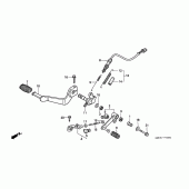 Схема узла: Педаль(Лапка) для Honda CB750 Seven Fifty
