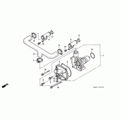Схема узла: Водяной насос для Honda GL1500 Gold Wing Special Edition