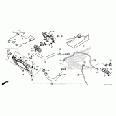 Схема вузла: Радіатор для Honda CBR500