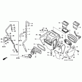 Схема узла: Воздушный фильтр для Honda XR250