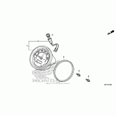 Схема вузла: Панель приладів для Honda VT1300 Interstate