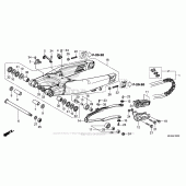 Схема вузла: Задній важіль (Маятник) для Honda CRF450 CRF450R
