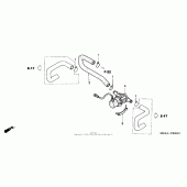 Схема узла: Air injection valve для Honda GL1800 Gold Wing
