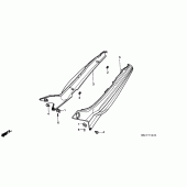 Схема вузла: Бічний обтічник для Honda CBR600 CBR600F Hurricane