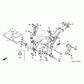 Схема узла: Рама для Honda CB600F 599