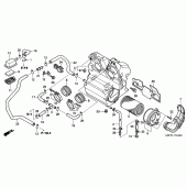 Схема узла: Воздушный фильтр для Honda CBF500