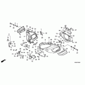 Схема узла: Cowling comp для Honda GL1800 Gold Wing