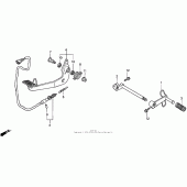 Схема вузла: Педаль (Лапка) для Honda GL1500 Valkyrie Tourer