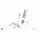 Схема вузла: Рульова траверса для Honda CBF600