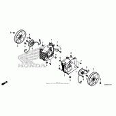 Схема вузла: Ветилятор для Honda GL1800 Gold Wing Valkyrie