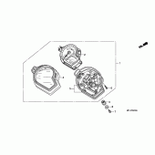 Схема узла: Панель приборов для Honda CBR1000 CBR1000RR Fireblade