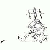 Схема узла: Цилиндр для Honda NX250