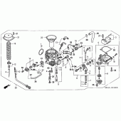 Схема вузла: Карбюратор для Honda VTX1300