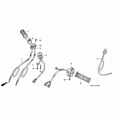 Схема узла: Switch/cable для Honda VFR750F VFR750R (RC30)