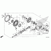 Схема вузла: Final Driven Gear для Honda VT1300 Stateline