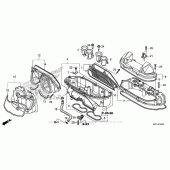 Схема вузла: Повітряний фільтр для Honda CBR600