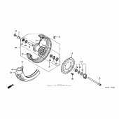 Схема узла: Передние колесо для Honda VT750 Shadow Spirit