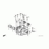 Схема вузла: Клапанна кришка для Honda NX500 Dominator