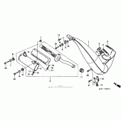 Схема узла: Expansion chamber для Honda CR250