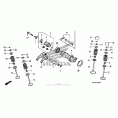 Схема узла: Распредвал & Клапан для Honda CRF450 CRF450X