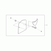 Схема вузла: Backrest plate для Honda VT1100 Shadow Sabre