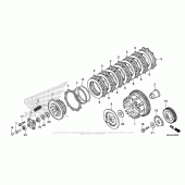 Схема вузла: Clutch (1) для Honda NC700