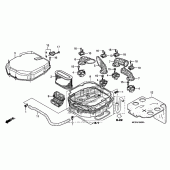 Схема узла: Воздушный фильтр для Honda ST1300 Pan-European