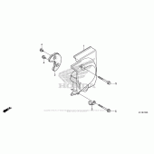 Схема вузла: Left Rear Crankcase Cover для Honda CMX250 Rebel