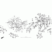 Схема вузла: Захист двигуна для Honda GL1500 Gold Wing Special Edition