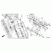 Схема узла: Задняя подвеска для Honda CRF450 CRF450X