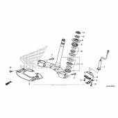 Схема узла: Рулевая траверса для Honda GL1800 Gold Wing