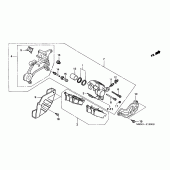 Схема узла: Задний тормозной суппорт для Honda XR650