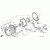 Схема вузла: Фара для Honda VT600 Shadow VLX