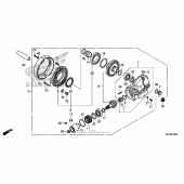 Схема вузла: Final driven gear для Honda VT750 Shadow Aero
